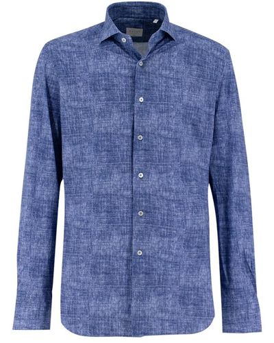 Xacus Camicia slim fit senza ferro per un look perfetto tutto il giorno - Blu