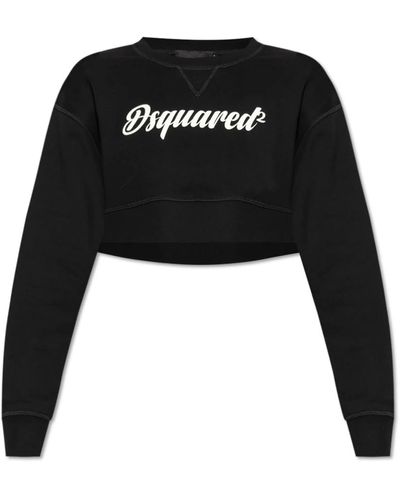DSquared² Kurzer sweatshirt - Schwarz