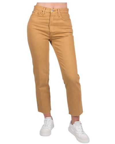 RE/DONE Trousers > slim-fit trousers - Blanc