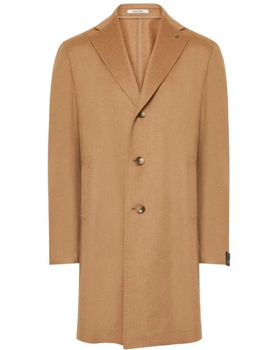 Tagliatore Coats > single-breasted coats - Marron