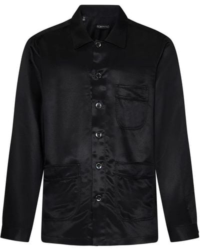 Tom Ford Casual Shirts - Black