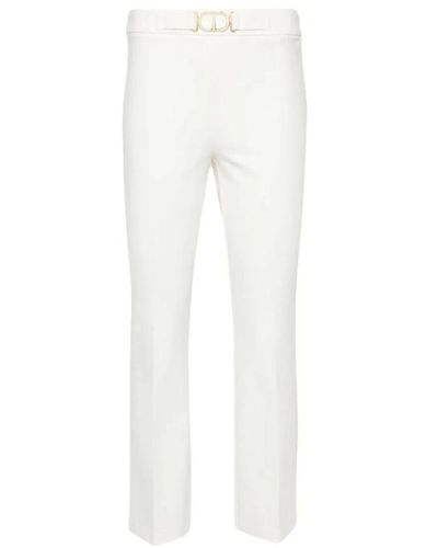 Twin Set Cropped Trousers - White