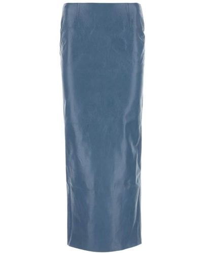 Marni Leather skirt - Blu