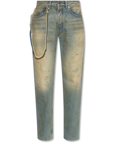 Maison Margiela Jeans with vintage-effect - Vert