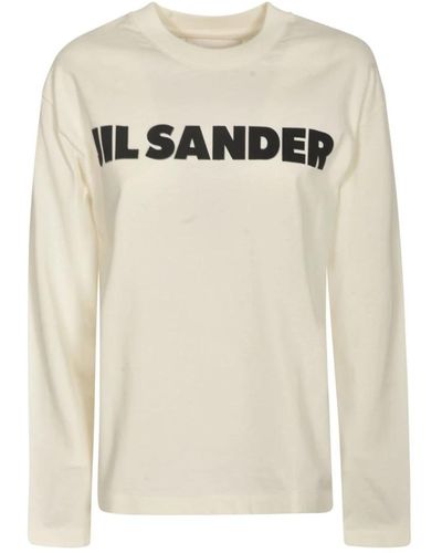 Jil Sander Long Sleeve Tops - White