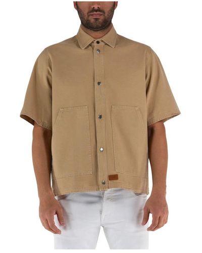 Covert Short Sleeve Shirts - Brown
