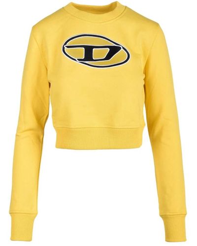 DIESEL Sweatshirts - Yellow
