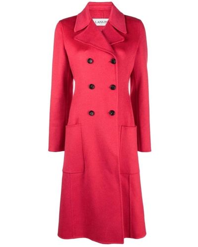Lanvin Coats > double-breasted coats - Rouge