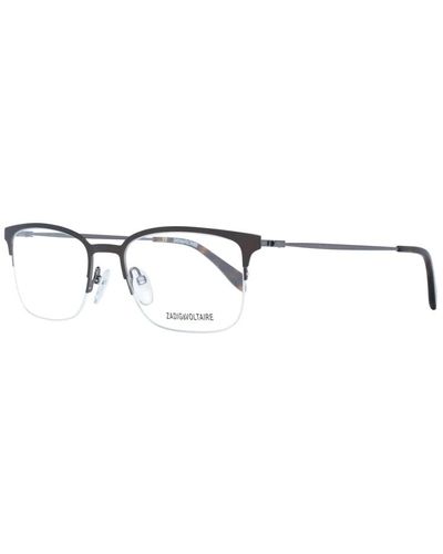 Zadig & Voltaire Stilosi occhiali ottici rettangolari marroni per - Metallizzato