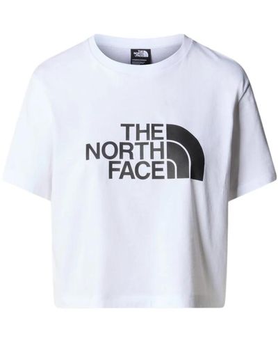 The North Face Camiseta mujer blanca y negra easy - Azul