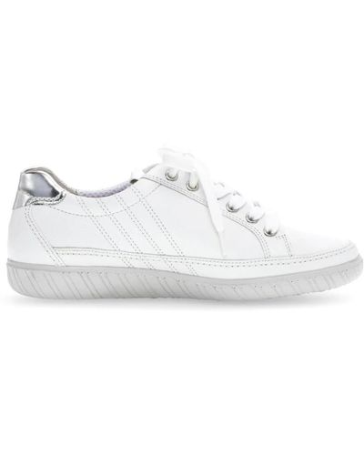 Gabor Comoda sneaker in pelle bianca con decorazioni - Bianco