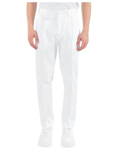 Paolo Pecora Slim-Fit Trousers - White