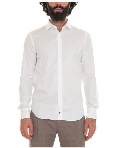Carrel Einfaches hemd, 100% baumwolle - Weiß