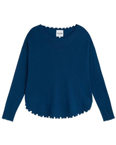 Kujten Knitwear > round-neck knitwear - Bleu
