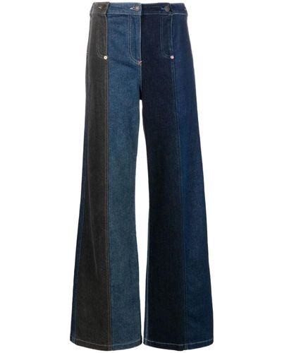 Moschino Jeans > wide jeans - Bleu