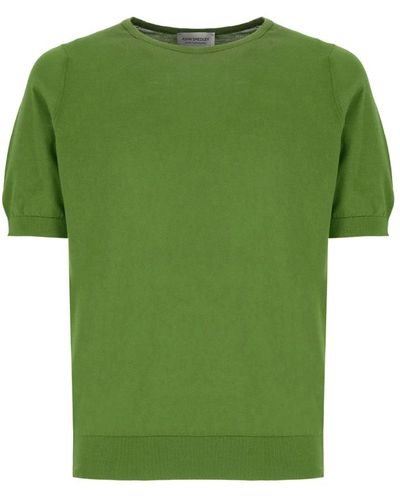 John Smedley T-shirts - Grün