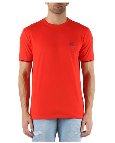Antony Morato T-shirt in cotone slim fit con stampa tigre - Rosso