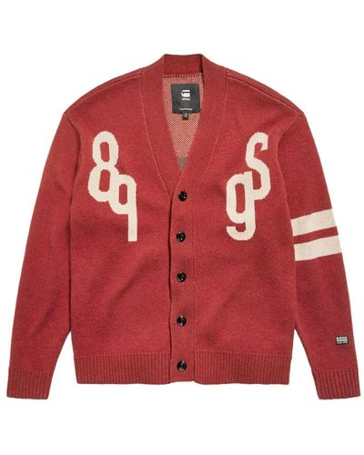 G-Star RAW Knitwear > cardigans - Rouge