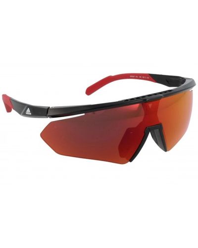 adidas Iconici occhiali da sole con specchio - Rosso