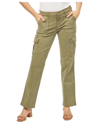 Guess Trousers > straight trousers - Vert
