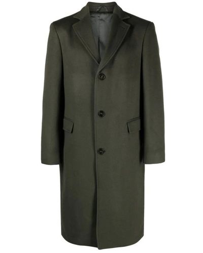 Officine Generale Single-Breasted Coats - Green