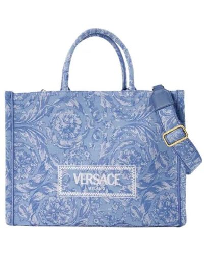 Versace Tote Bags - Blue