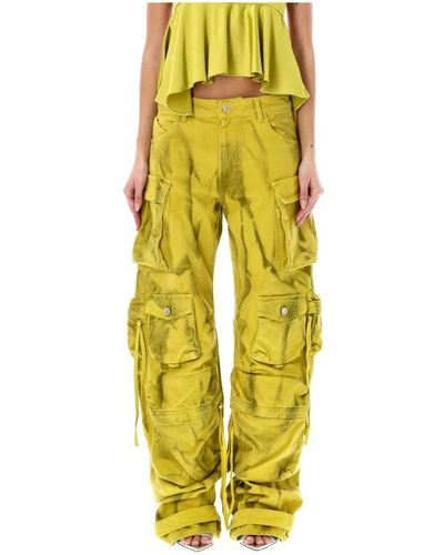The Attico Trousers > wide trousers - Jaune