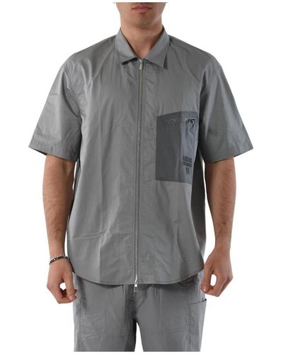 Armani Exchange Short Sleeve Shirts - Grey