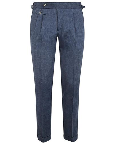 Barba Napoli Suit Trousers - Blue