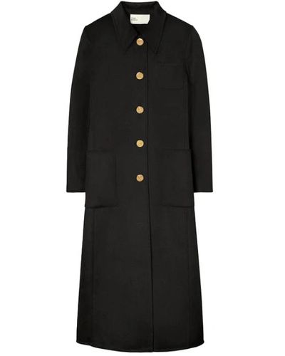 Tory Burch Long wool coat - Nero