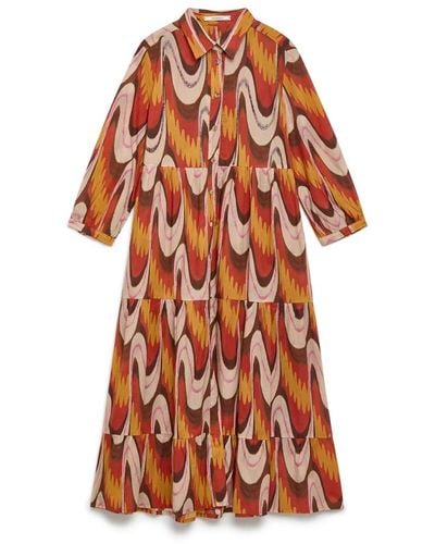 Maliparmi Maxi dresses - Naranja