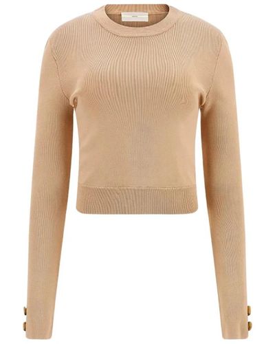 Guess Round-Neck Knitwear - Natural