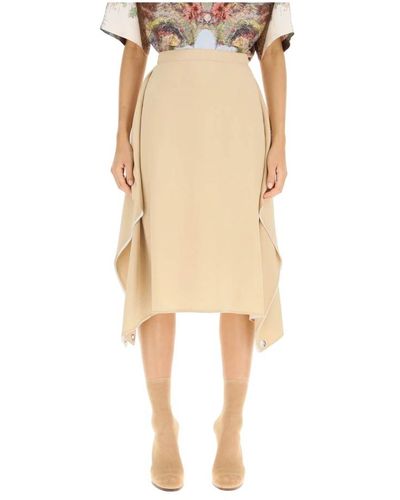 Burberry Thea silk midi skirt - Neutro