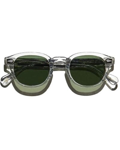 Moscot Klassische ovale sonnenbrille grau klar - Grün