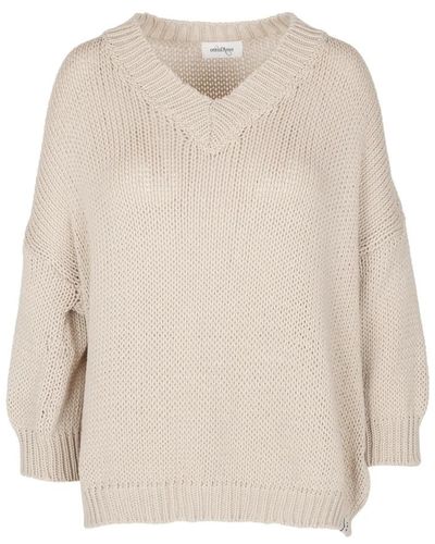 Ottod'Ame V-Neck Knitwear - White