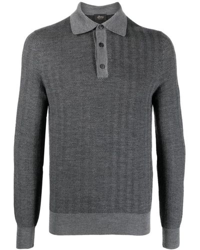 Brioni Polo Shirts - Grey