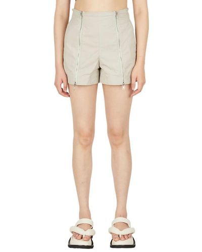 Helmut Lang Reißverschluss Shorts - Natur