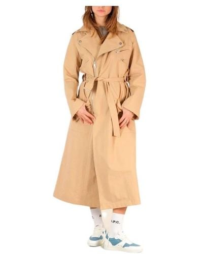A.P.C. Coats > trench coats - Blanc