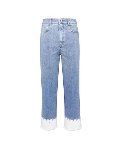 Stella McCartney Cropped-jeans - Blau