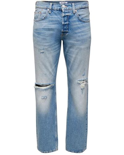 Only & Sons 22024067 slim f jeans - Blu