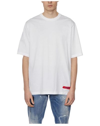 DSquared² Baumwoll-print t-shirt - Grau