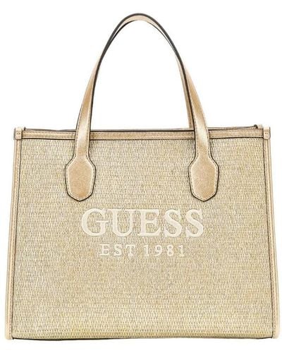 Guess Tote Bags - Natural