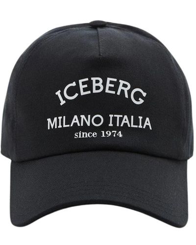 Iceberg Cappellino da baseball con logo - Nero