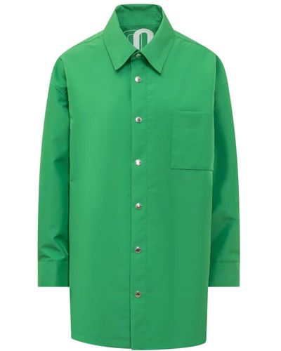 Khrisjoy Camicia oversize classica per donne - Verde