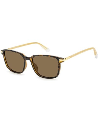 Polaroid Havana brown sunglasses,beige/grey sunglasses - Braun