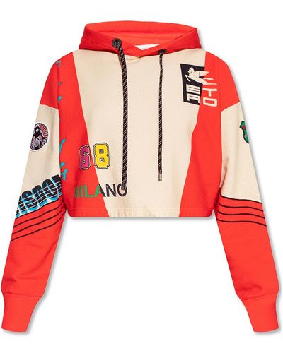 Etro Cropped hoodie - Rosso