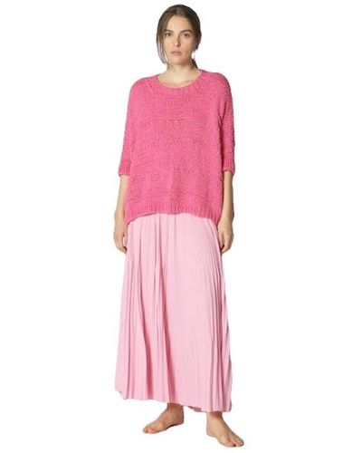 SMINFINITY Round-Neck Knitwear - Pink