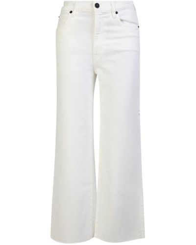 SLVRLAKE Denim Wide Jeans - White