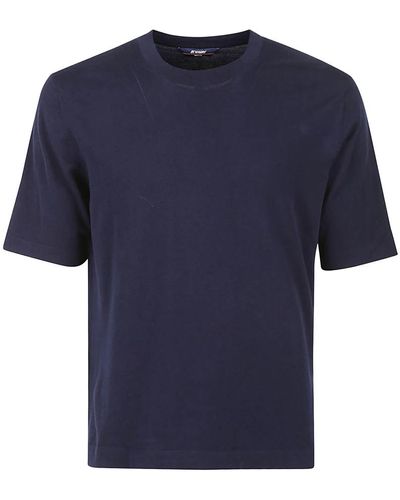K-Way Blaue t-shirts und polos