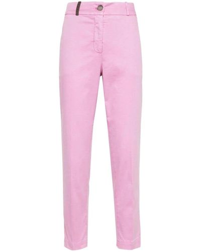 Peserico Cropped Trousers - Pink